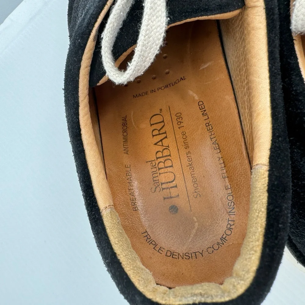 Samuel Hubbard Men's 9 Casual Walking Shoe‎ Black Nubuck 0117 EUC